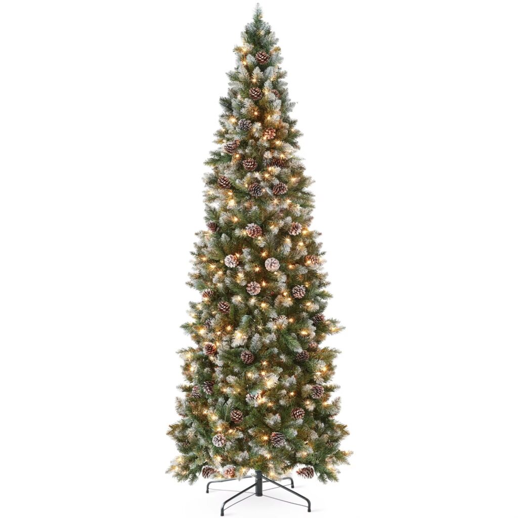 Prelit Artificial Christmas Tree With Snow XS-010078