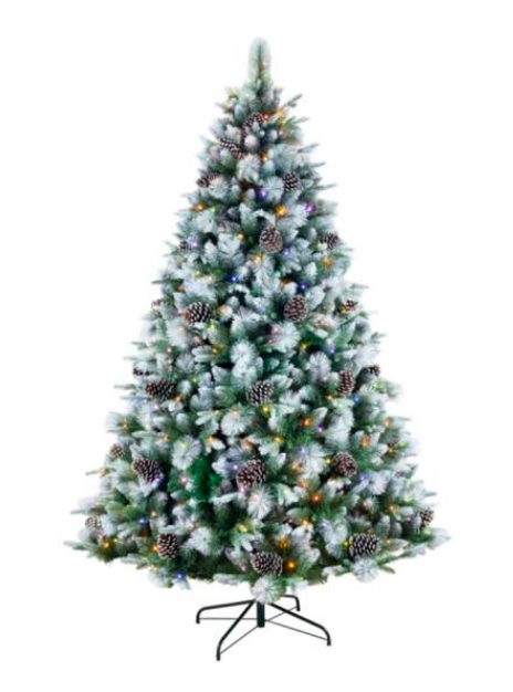 Prelit Artificial Christmas Tree With Snow XS-010087