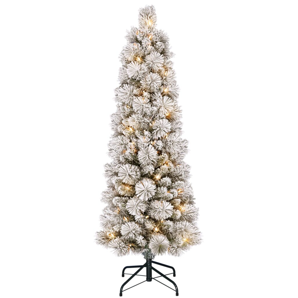 Prelit PVC Artificial Christmas Tree With Snow Flocked XS-010107